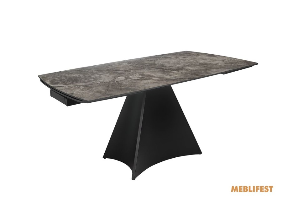 Обідній розкладний стіл Norman Bora Grey Glossy
