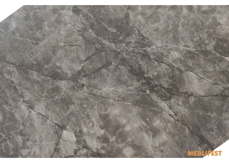 Обідній розкладний стіл Norman Bora Grey Glossy