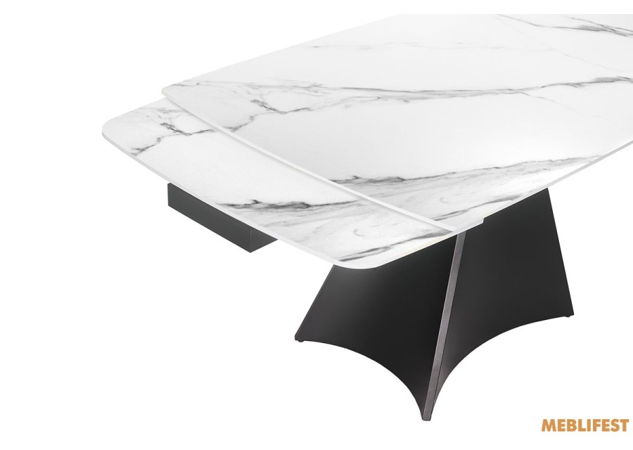 Обідній розкладний стіл Norman Snow White Matt