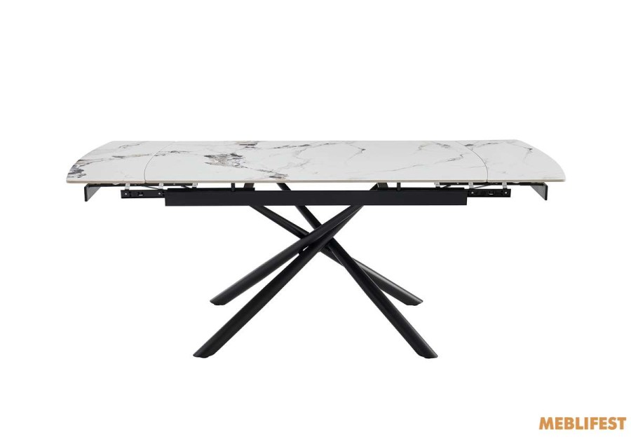 Обідній розкладний стіл Phillip White Glossy