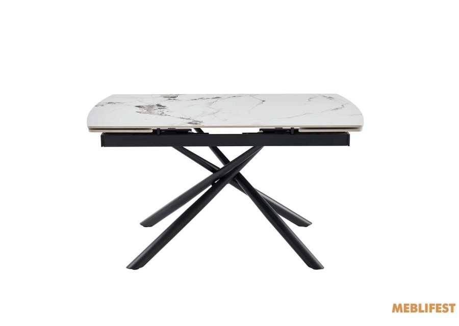 Обідній розкладний стіл Phillip White Glossy