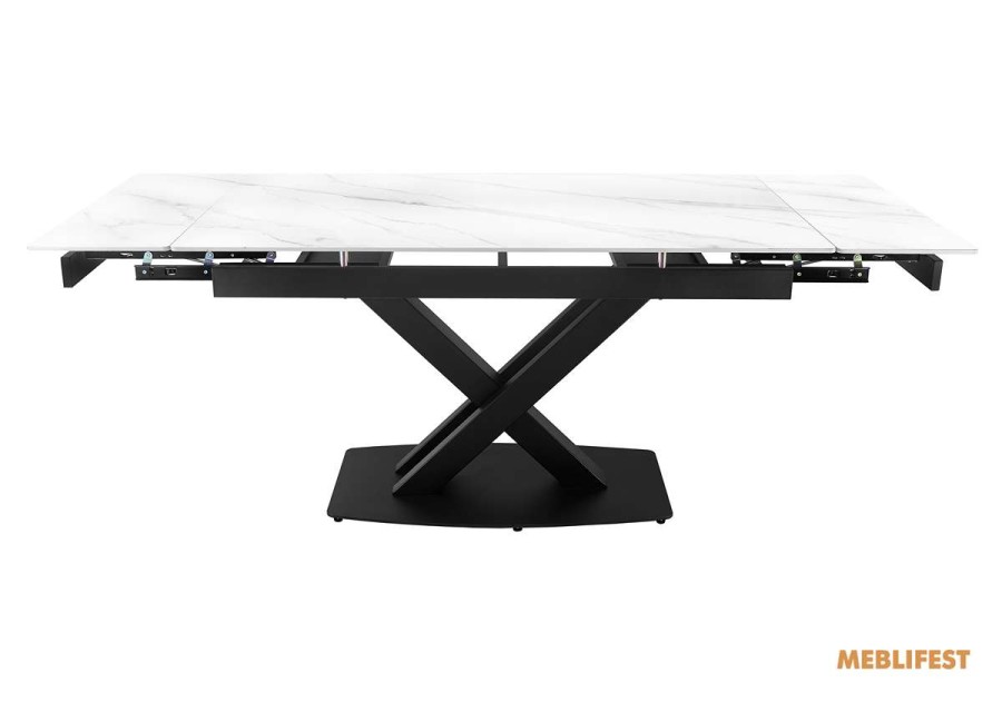 Обідній розкладний стіл Robert Snow White Matt