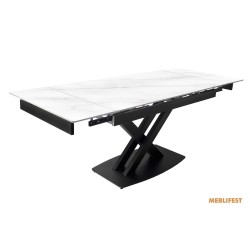 Обідній розкладний стіл Robert Snow White Matt