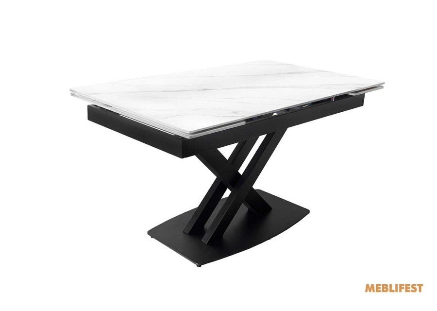 Обідній розкладний стіл Robert Snow White Matt