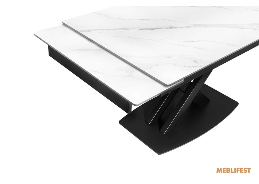 Обідній розкладний стіл Robert Snow White Matt