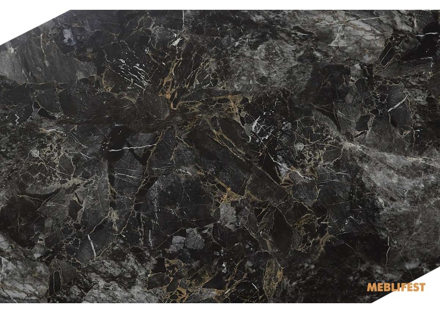 Обідній розкладний стіл Roland Black Bass Glossy