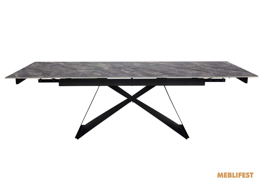 Обідній розкладний стіл Roland Bonis Grey Glossy