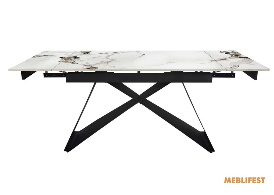 Обідній розкладний стіл Roland PP White Glossy