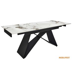 Обідній розкладний стіл Roland PP White Glossy