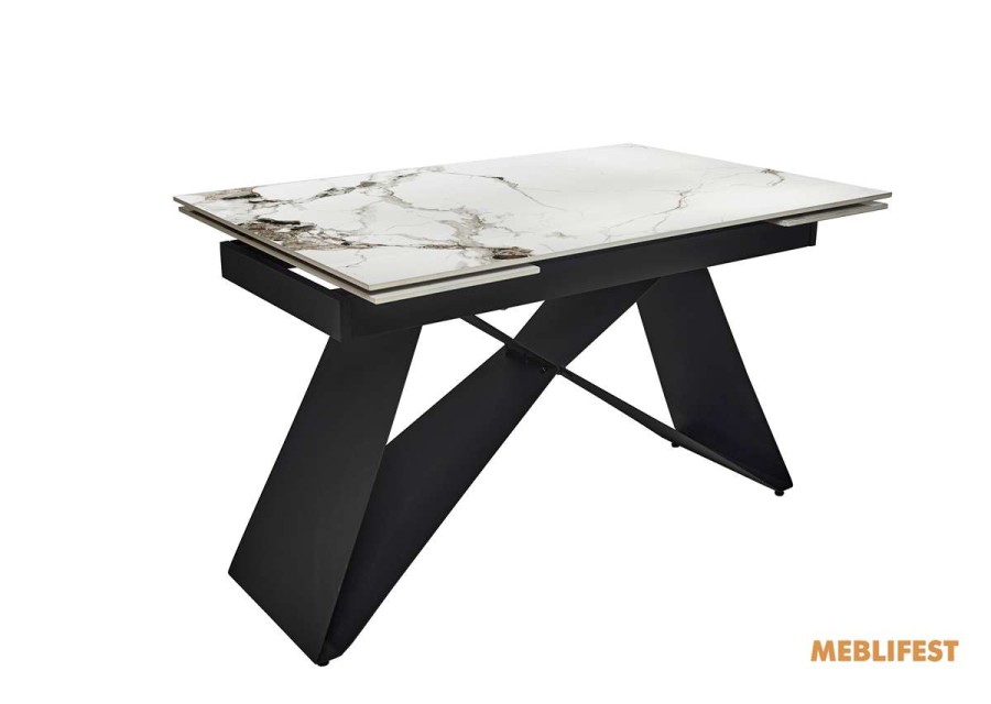 Обідній розкладний стіл Roland PP White Glossy