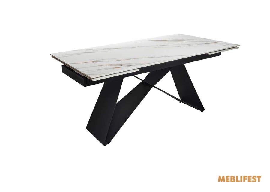 Обідній розкладний стіл Roland Rampas Gold Glossy