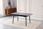 Обідній розкладний стіл Torino Italy Grey Glossy 