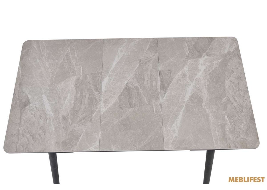Обідній розкладний стіл Torino Italy Grey Glossy 