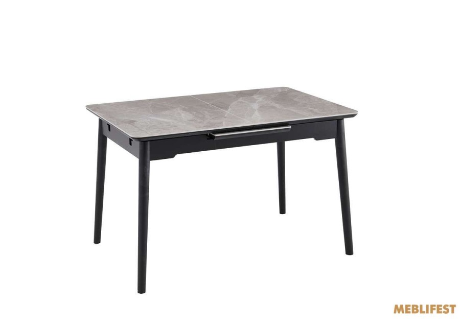 Обідній розкладний стіл Torino Italy Grey Glossy 