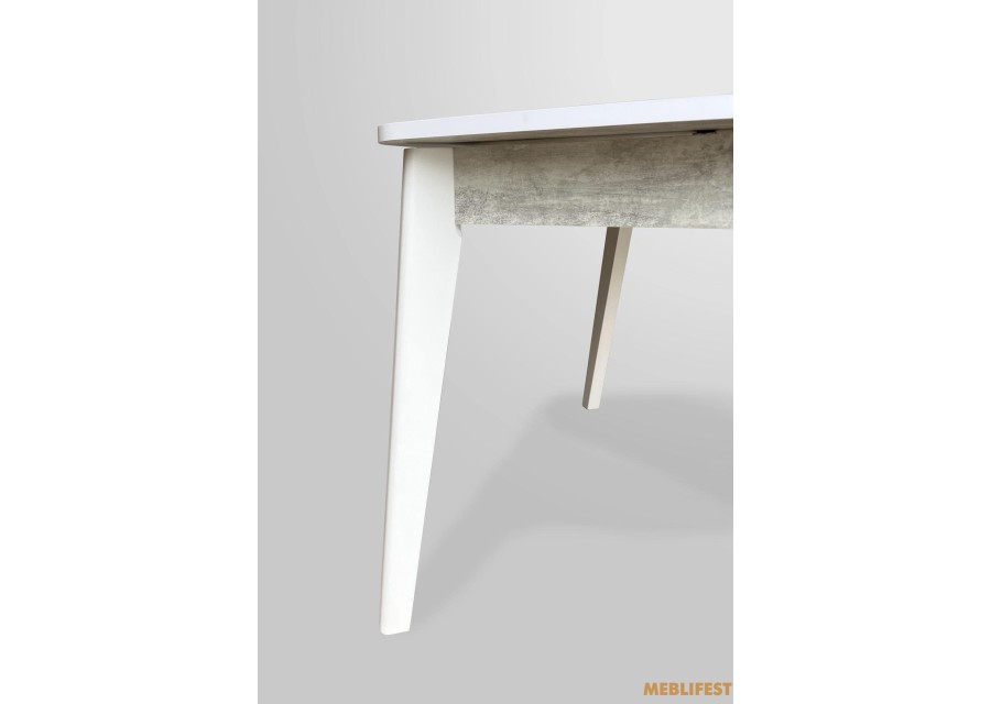 Стіл обідній Честер Білий/Урбан лайт