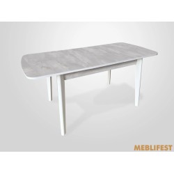 Стіл обідній Честер Білий/Бетонний камінь