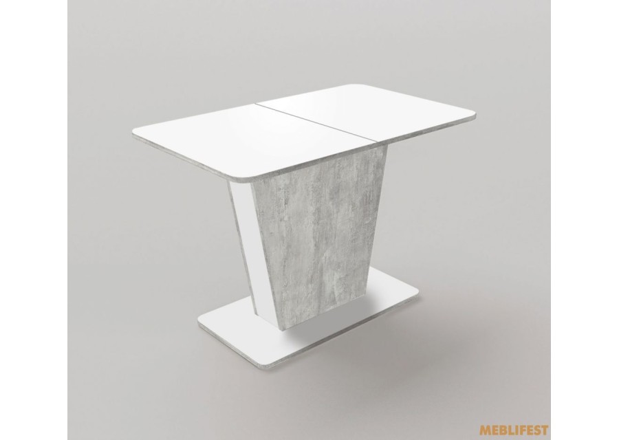 Обідній розкладний стіл Атлант Білий/урбан лайт