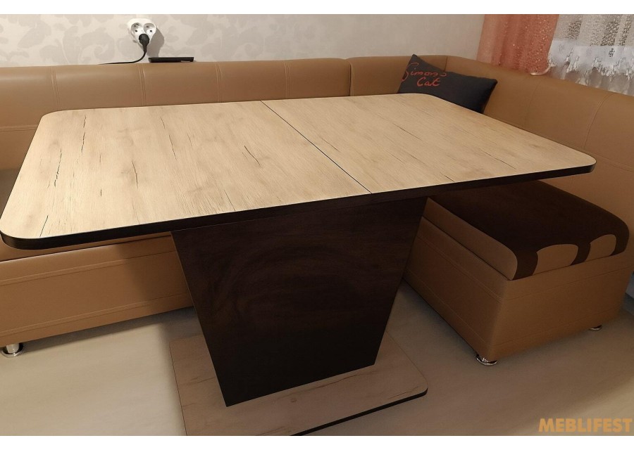 Обідній розкладний стіл Атлант шервуд/венге