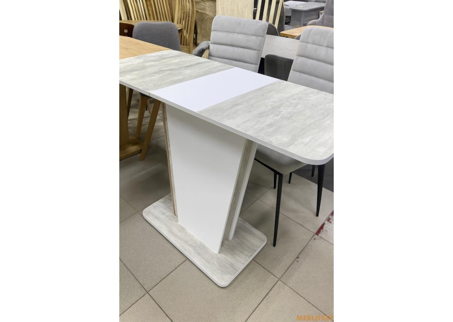 Обідній розкладний стіл Атлант Урбан лайт/білий