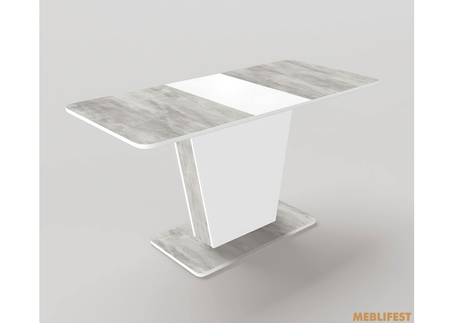 Обідній розкладний стіл Атлант Урбан лайт/білий