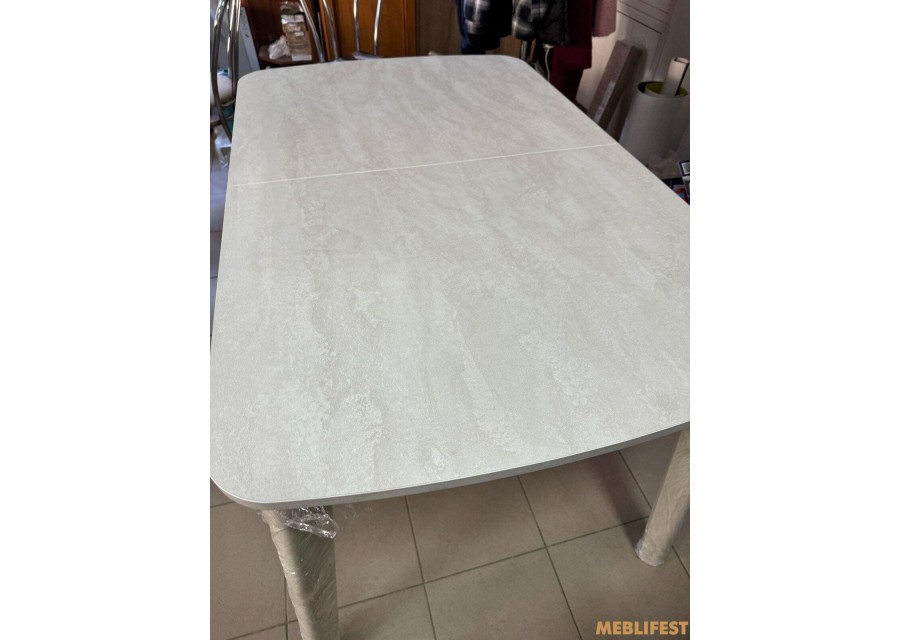 Стіл обідній Честер Ваніль /Шовковий камінь