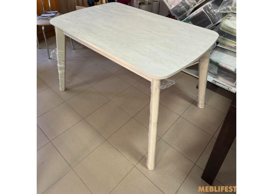 Стіл обідній Честер Ваніль /Шовковий камінь