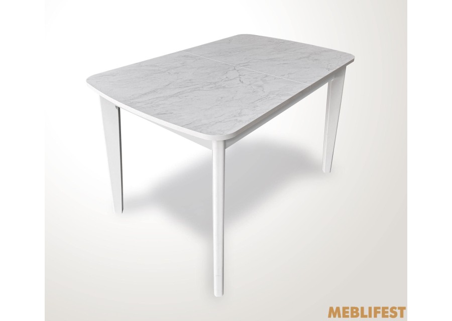 Стіл обідній Честер Мармур Ромео білий