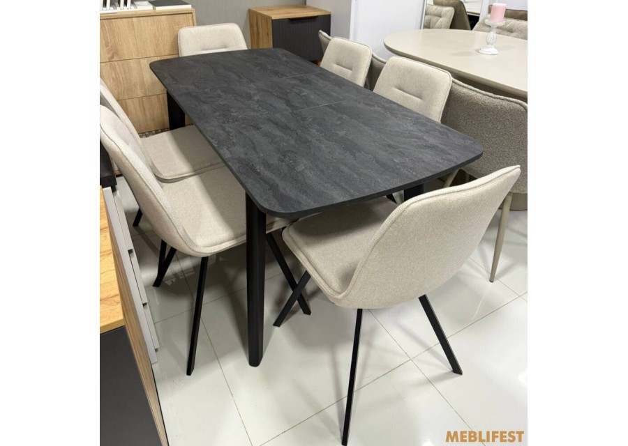 Стіл обідній Честер Венге/Вугільний камінь