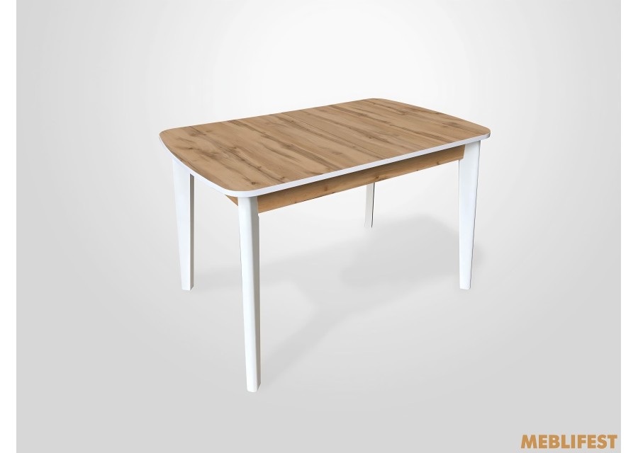 Стіл обідній Честер Білий/Дуб апалачі