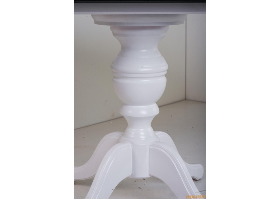 Обідній розкладний стіл Eміль Білий