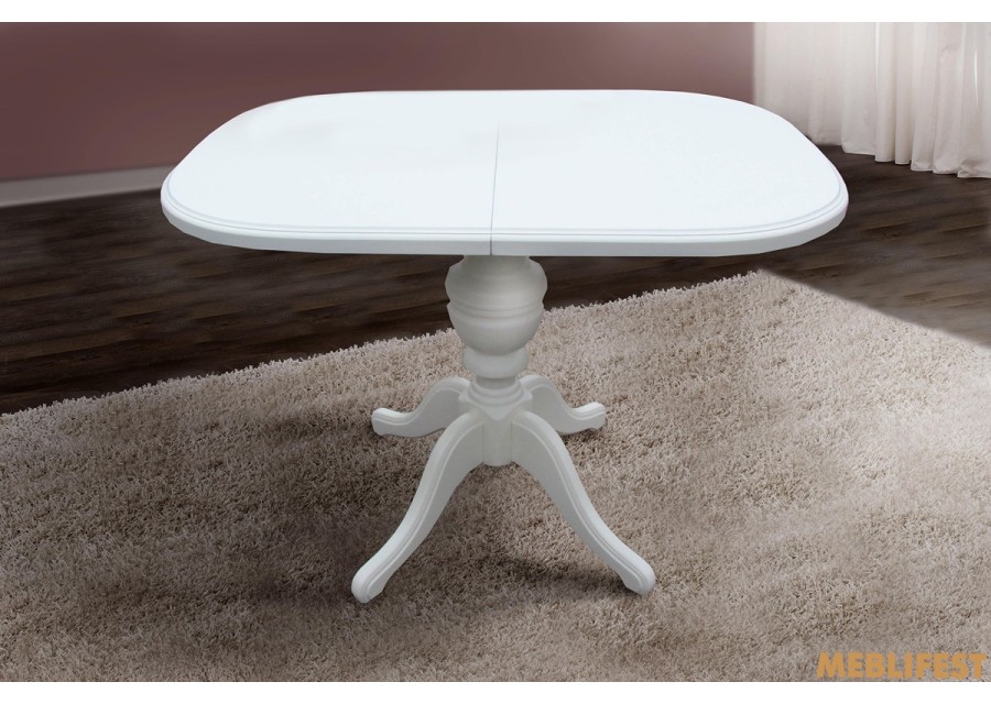 Обідній розкладний стіл Eміль Білий