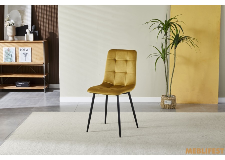 Стілець обідній Fly FS-1 Dark Yellow-64 (темно-жовтий)