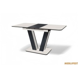 Обідній стіл Крафт Шовковий камінь/вугільний камінь