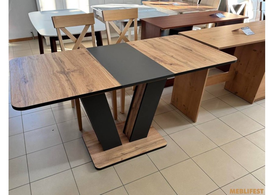 Обідній стіл Крафт Дуб апалачі/антрацит