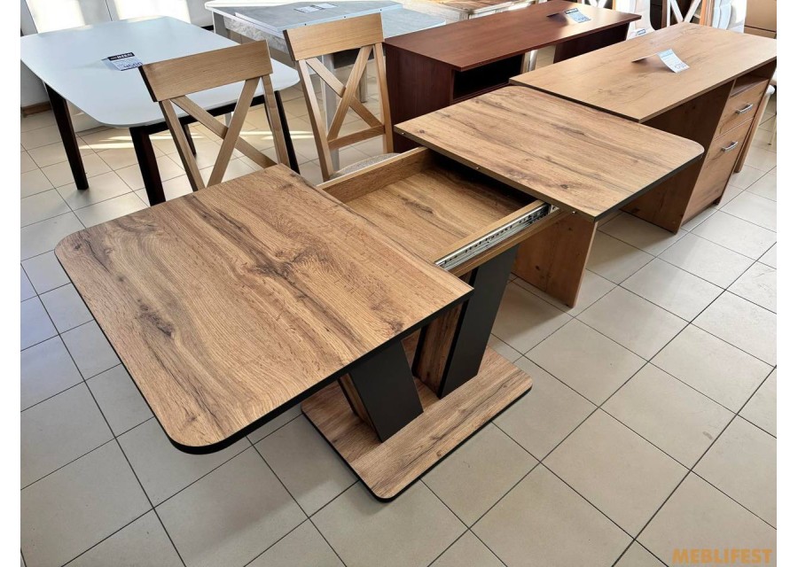 Обідній стіл Крафт Дуб апалачі/антрацит