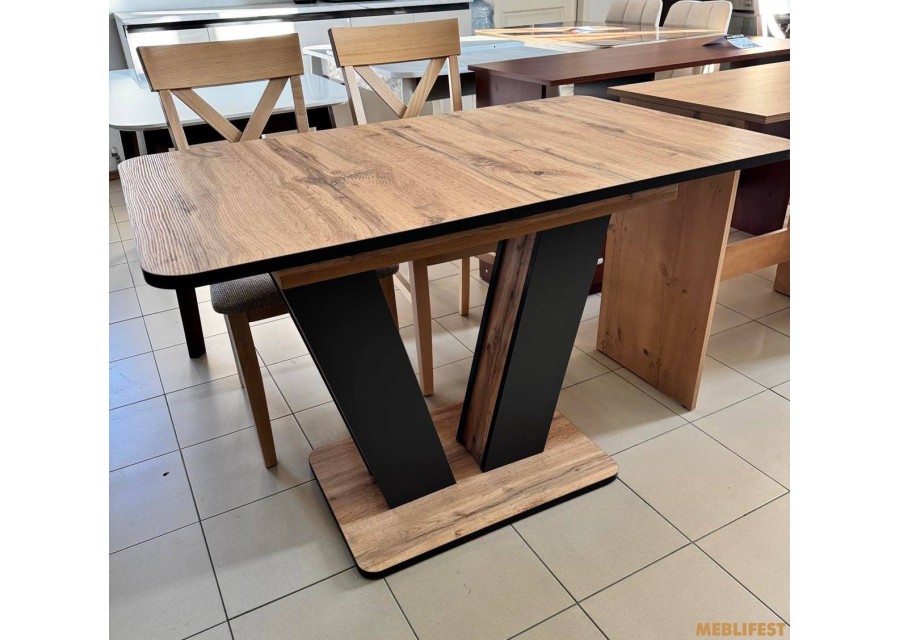 Обідній стіл Крафт Дуб апалачі/антрацит