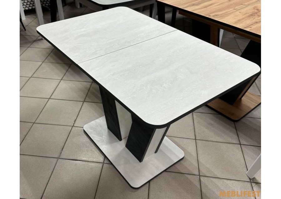 Обідній стіл Крафт Шовковий камінь/вугільний камінь