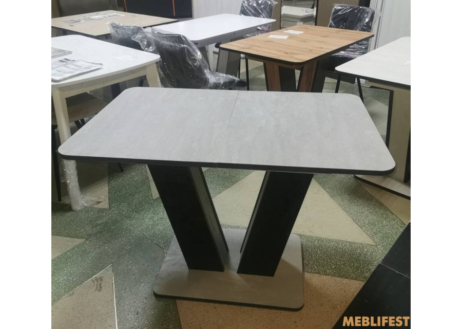 Обідній стіл Крафт Бетонний камінь/вугільний камінь