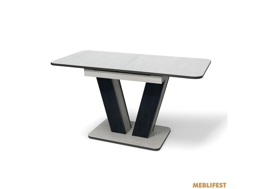 Обідній стіл Крафт Бетонний камінь/вугільний камінь