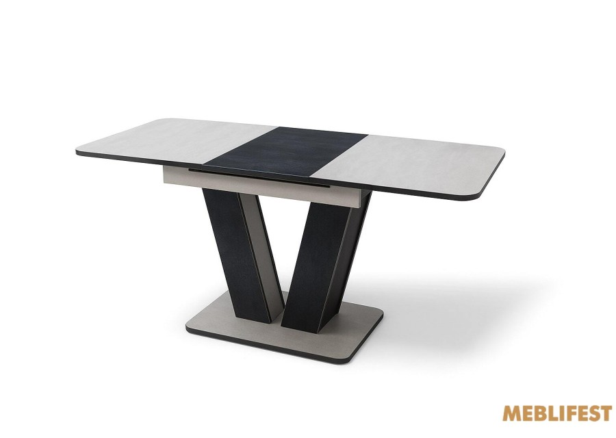 Обідній стіл Крафт Бетонний камінь/вугільний камінь