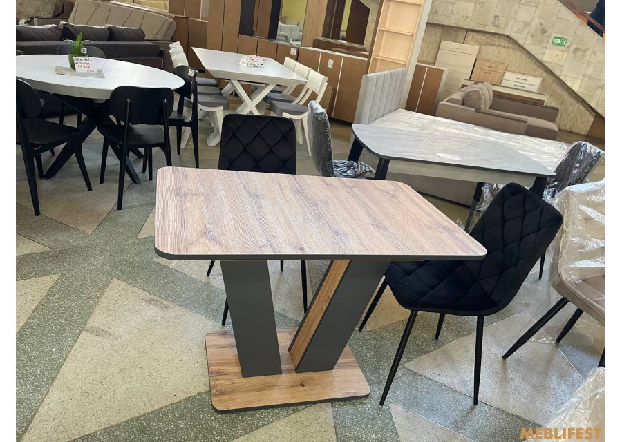 Обідній стіл Крафт Дуб апалачі/антрацит