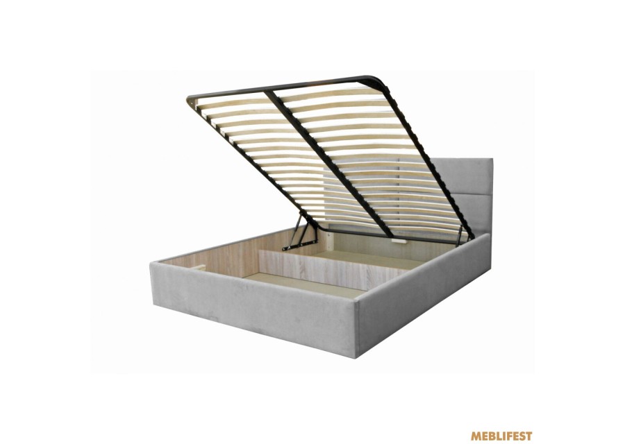 М'яке двоспальне ліжко Лерн Trinity 14 з підйомним механізмом