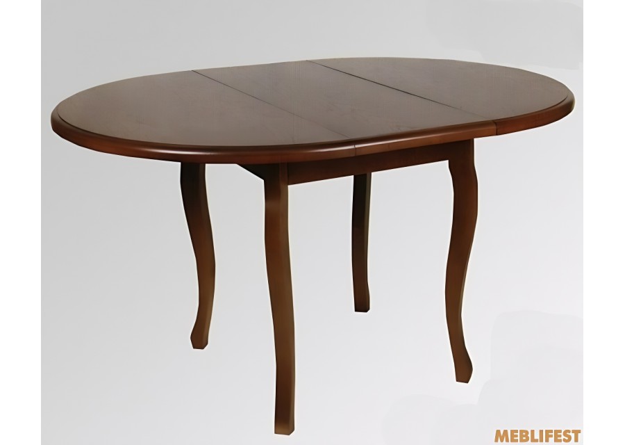 Круглий розкладний обідній стіл Ліон Горіх