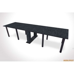 Розкладний обідній стіл-книга Лонг Вугільний камінь