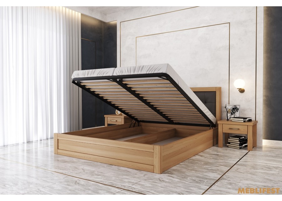 Дерев'яне ліжко Мадрид М50 з підйомним механізмом (тест)