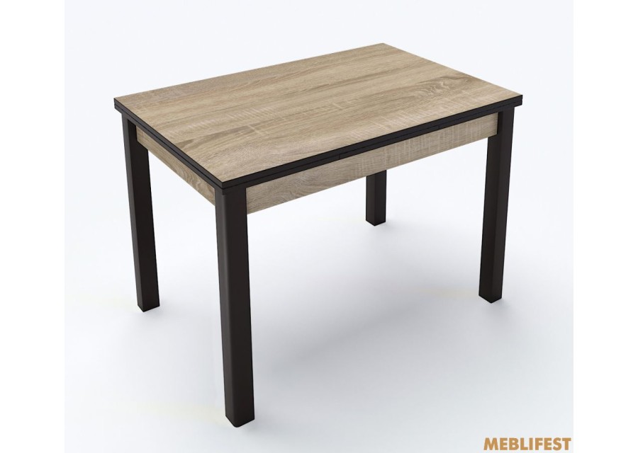 Стіл обідній Марсель Сонома/ Чорний