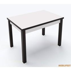 Стіл обідній Марсель Біле дерево/ Чорний