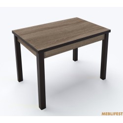 Стіл обідній Марсель Сонома Трюфель/ Чорний