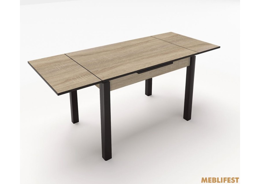 Стіл обідній Марсель Сонома/ Чорний