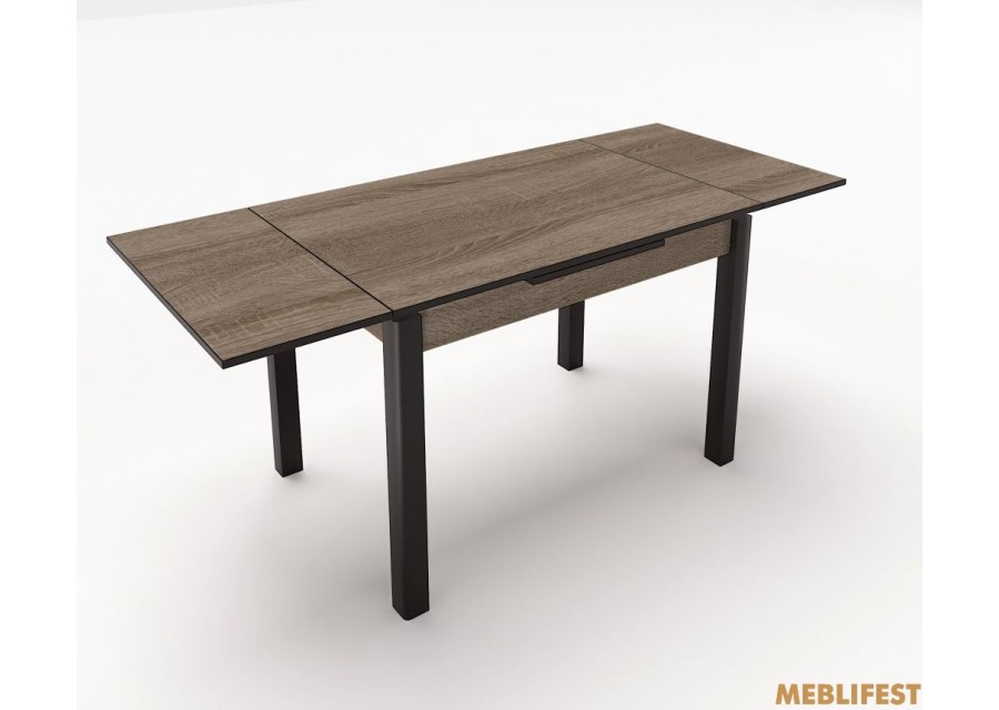 Стіл обідній Марсель Сонома Трюфель/ Чорний